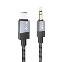 Кабель Hoco UPA32B Type-C to Jack 3.5 1 м чорний - мініатюра 3