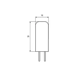 Лампочка Eurolamp LED силикон G4 2W 4000K 12V (LED-G4-0240(12)) - мініатюра 3