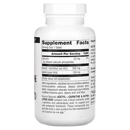 Ацетил карнітин + альфа-ліпоєва кислота Source Natural Acetyl L-Carnitine & Alpha-Lipoic Acid 650 мг 120 таб - мініатюра 2