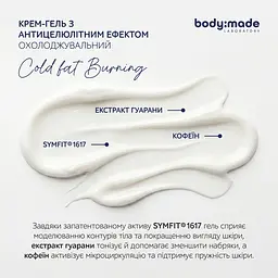 Крем-гель з антицелюлітним ефектом охолоджувальний BodyMade 200 мл - мініатюра 5