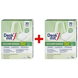 Таблетки для посудомийної машини DenkMit Nature, 30 шт, 2 шт