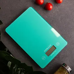Кухонні настільні електронні ваги Sokany SK-19027 для зважування продуктів LCD-дисплей до 5 кг М'ятний - мініатюра 4