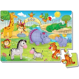 М'які пазли Vladi Toys Малюк зможе А4 Зоопарк 24 елементів (VT1102-17) - мініатюра 2