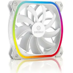 Кулер до корпусу Enermax SQUA RGB WHITE 3x 120 mm (3 PACK) (UCSQARGB12P-W-BP3) - мініатюра 2