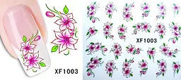 Наклейки для нігтів Квіточки XF1003