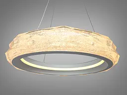 Світлодіодна підвісна люстра Diasha 583-400WH, 52 W, пульт, 40 см, 10-18m2 - мініатюра 3