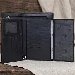 Унісекс портмоне-клатч Tony Perotti Cortina 5073 nero (90200) Чорне - мініатюра 4