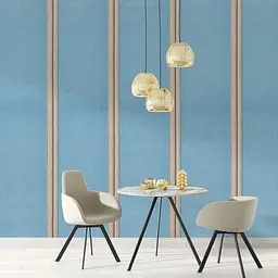 Самоклеючі шпалери Sticker Wall 2800х500х1.5 мм Блакитний з білим YM-03 SW-00001326 - мініатюра 5