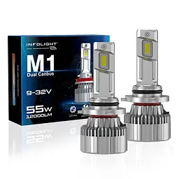 Комплект світлодіодних ламп Infolight M1 Dual Canbus 9006 55W