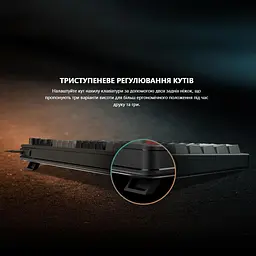 Клавіатура MSI FORGE GK110 UA 98key USB-A EN/UKR/RU LED Black (S11-04UA226-HH9) U1 - мініатюра 9