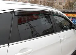 Дефлектори вікон вітровики Kia Sportage 2010-4дв Хром молдинг - мініатюра 3