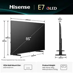 LED-телевізор Hisense 85E7Q - мініатюра 3