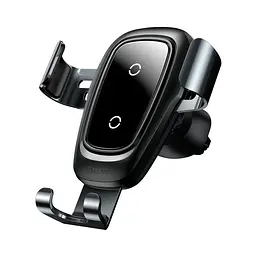 Автотримач із бездротовою зарядкою Baseus Metal Wireless Charger Gravity Car Mount Tarnish (WXYL-B0A) [64547] - мініатюра 3