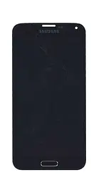 Матриця з тачскріном модуль для Samsung Galaxy S5 SM-G900H чорний з кнопкою home