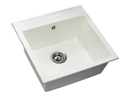 Кухонна мийка Miraggio BODRUM 510 white (0000006) Граніт, Врізна, Білий - мініатюра 3