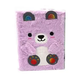 Блокнот пухнастий Bear 2339-2MRB, А5, 80 аркушів, 80 г/м² (В асортименті)