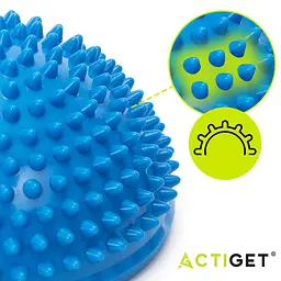 Півсфера масажна балансувальна Actiget Balance Pad 16 см 2 шт масажер для ніг, стоп ACT0117 Blue - мініатюра 7