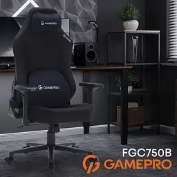 Ігрове крісло GamePro Size L Fabric Black (FGC750B) - мініатюра 11