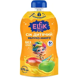 Набір сік дитячий Elfik Magic Яблуко-манго 175 мл 6 шт.