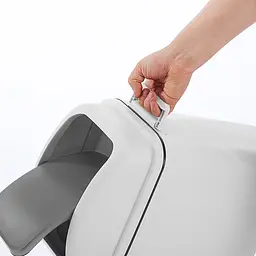 Відро для сміття MBM My Home з кришкою 15 л сіре (BIN-12 15L GRAY) - мініатюра 10