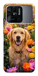 TPU чохол Demsky Flowery labrador для Xiaomi Redmi 10C