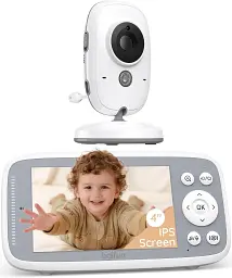 Відеоняня Boifun VB616 для дітей з нічним баченням 720P 4 дюйми двосторонній зв'язок до 300 метрів