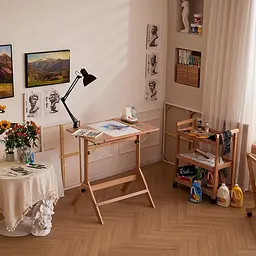 Дерев'яний художній, креслярський стіл 6061, 90х71х75см, висота 95см MEEDEN - мініатюра 8