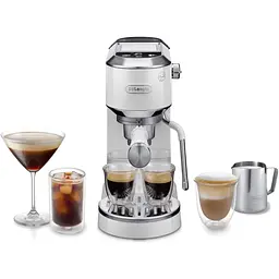 Кавоварка ріжкова Delonghi Dedica Duo EC890.WI [144717] - мініатюра 2