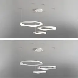 Підвісна LED-люстра Art 2460/420+520+620WH - мініатюра 2