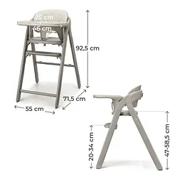 Стільчик для годування Kinderkraft Tino Beige (KHTINO00BEG0000) - мініатюра 7