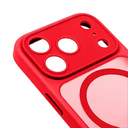 Чехол для Apple iPhone 17 Pro Max, Lush MagCase, красный, противоударная панель-накладка из TPU и PC, полупрозрачный чехол с MagSafe (с магнитом), с защитой камеры, поддержка беспроводной зарядки, защита всего корпуса, ArmorStandart (ARM87504) - мініатюра 4