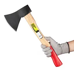 Сокира INTERTOOL HT-0270, з дерев’яною рукояткою, для заготівлі дров, для роботи з деревиною, 1,3 кг - мініатюра 2