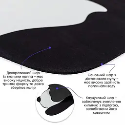 Килимок вологопоглинаючий Wall Sticker 40х60х3 мм Панда SW-00002563 - мініатюра 3