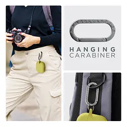 Силіконовий чохол для навушників Apple AirPods Pro, Hang Case, жовтий, ультратонкий захисний кейс товщиною 2 мм, захист від подряпин, пилу та ударів, компактний, з карабіном для кріплення, ArmorStandart (ARM56072) - мініатюра 6