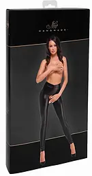 Легінси Noir Handmade F304 Taboo, L, black, під латекс, відкриті сідниці та промежина - мініатюра 6