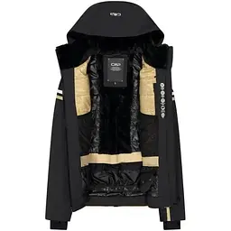 Куртка CMP Women's Geometric Patterned Ski Jacket Black/Beige L (1097-32W0256-04UM 42) - мініатюра 3