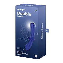 Ділдо Satisfyer Double Crystal (light blue) - мініатюра 5