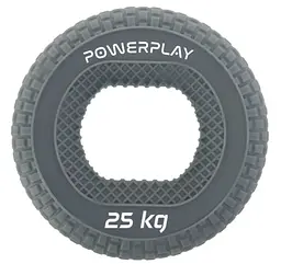 Еспандер кистьовий силіконовий PowerPlay PP-4333 Hand Grip Large 25 кг Сірий (PP_4333_Grey_25kg) - мініатюра 1
