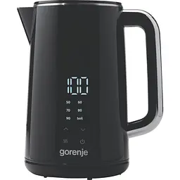 Електрочайник Gorenje 1.7 л подвійні стінки LED дисплей Strix контроль чорний kuh0015391