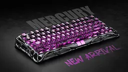 Клавіатура GravaStar Mercury K1 Lite 80keys BSUN Grey BT/WL/USB Transparent Black (GSV75LITE_XTAL_BLK) - мініатюра 8