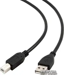Кабель USB 2.0 AM - USB BM, 1.8 м, чорний, Cablexpert (CCP-USB2-AMBM-6)