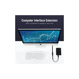 Дата кабель USB 3.0 AM/AF 2.0m flat black Vention (VAS-A13-B200) - мініатюра 4