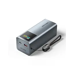 Батарея універсальна Vention 20000 mAh 100W Gray TFT Display Type (FKCH0)