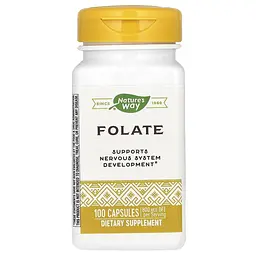 Фолат Nature's Way Folate, 100 капсул для росту та відновлення тканин