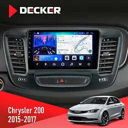 Штатна магнітола Chrysler 200 2015-2017 Decker D9-006 4x64, 4G Decker (НФ-00009727)