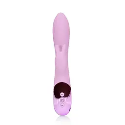 Вібратор-кролик Loveline Ultra Soft 22.5 см (бузковий) - мініатюра 2
