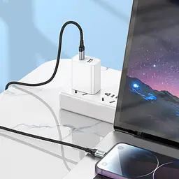 PD Кабель HOCO X102 Fresh PD Charging Data Cable iP 27W/1m. чорний - мініатюра 5