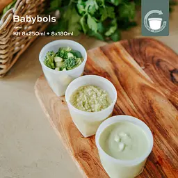 Набір контейнерів для їжі Babymoov Babybols Kit 8 шт. по 250 мл + 8 шт. 180 мл, разноцветные (A004316) - мініатюра 7