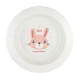 Тарілка дитяча Canpol babies Cute Animals мисочка пластикова рожева (4/412_pin2)