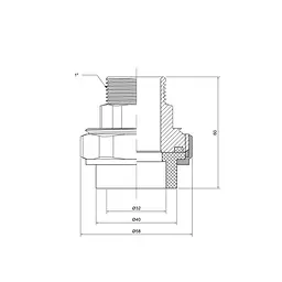 Згін "Американка" PPR Thermo Alliance 32х1" ЗР DSI203 - мініатюра 1